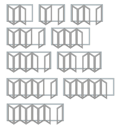 Bi folding door styles